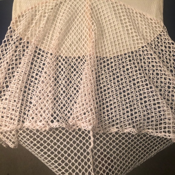 Lace Bandeau Fishtail Maxi Dress W/Frill Overlay - Picture 7 of 8